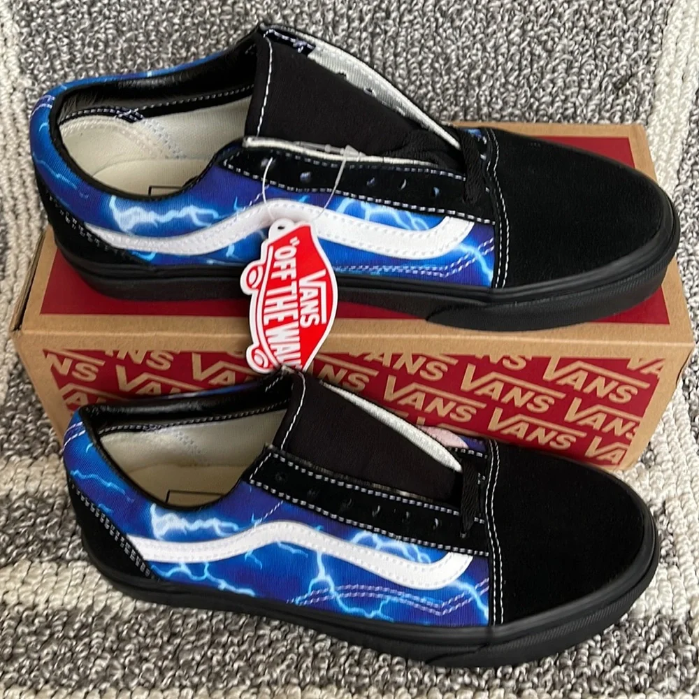 Vans Old Skool Lightning Black/Blue WMNS - Picture 2 of 16